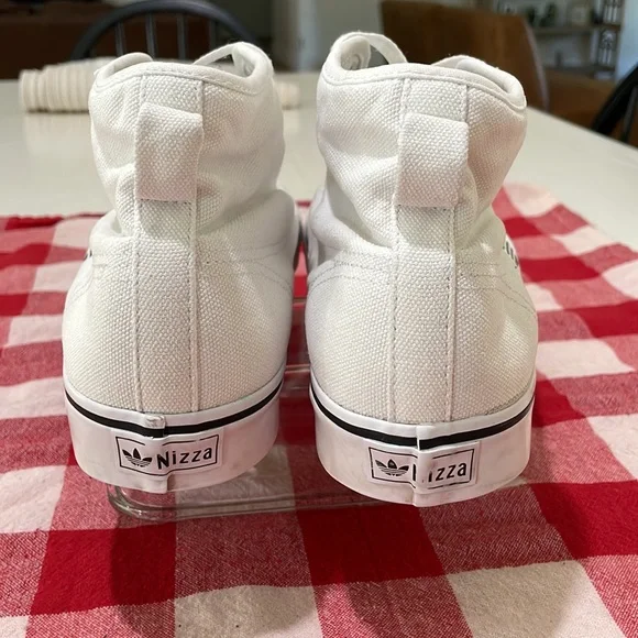 Adidas Nizza RF Hi Classic B-ball shoes in white canvas. Men 13. Excellent cond. - Picture 9 of 15